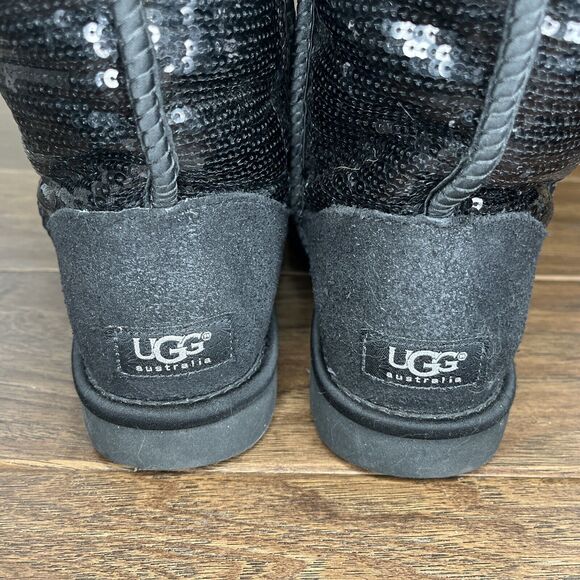 UGG Over the Knee Bailey Button Sparkle Tall Boots Women’s 6 - Picture 4 of 7